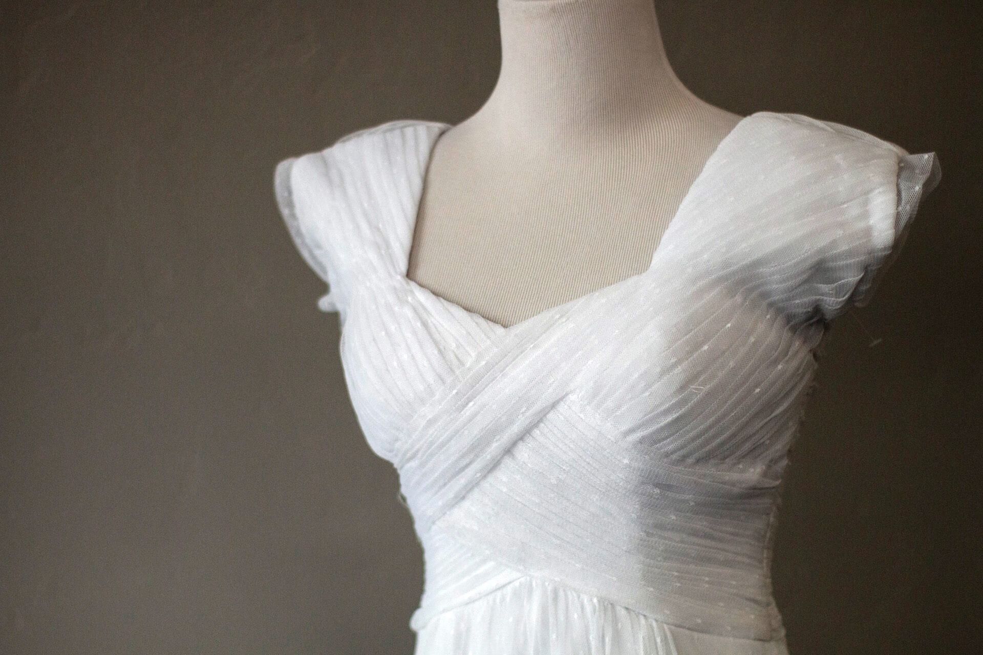 Wedding dress at Tangled in Tulle Bridal Outlet in Idaho Falls, Idaho