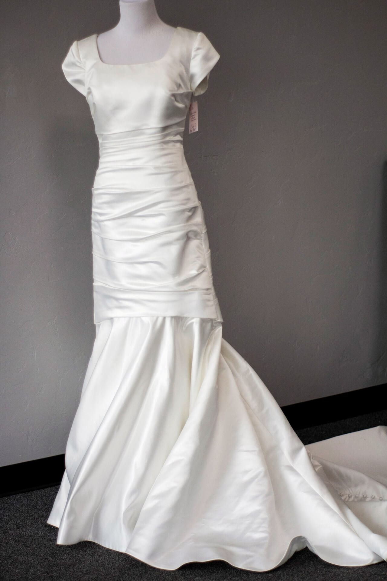 Wedding dress at Tangled in Tulle Bridal Outlet in Idaho Falls, Idaho