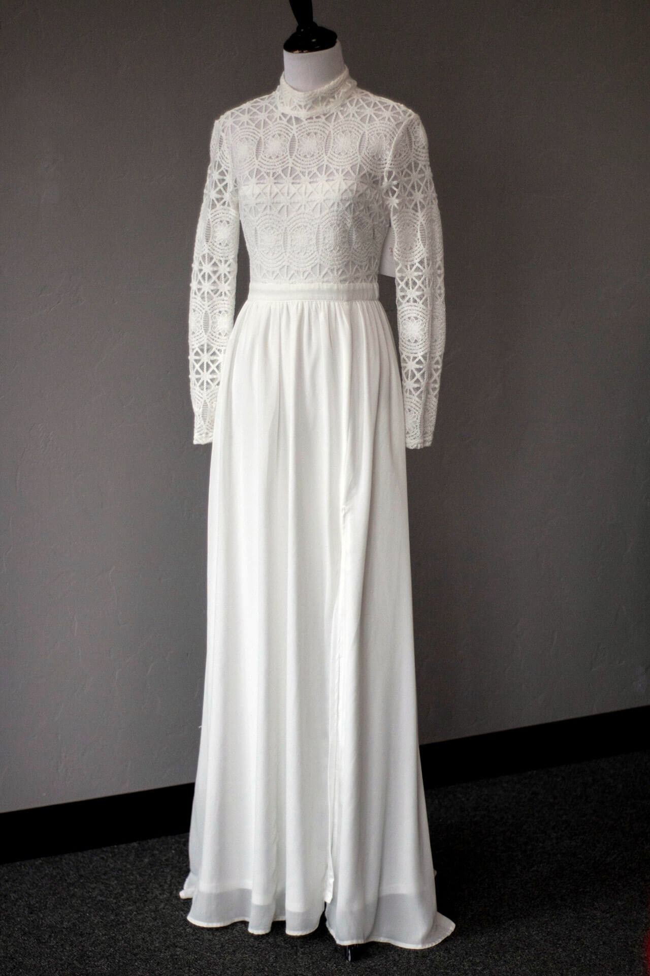 Wedding dress at Tangled in Tulle Bridal Outlet in Idaho Falls, Idaho