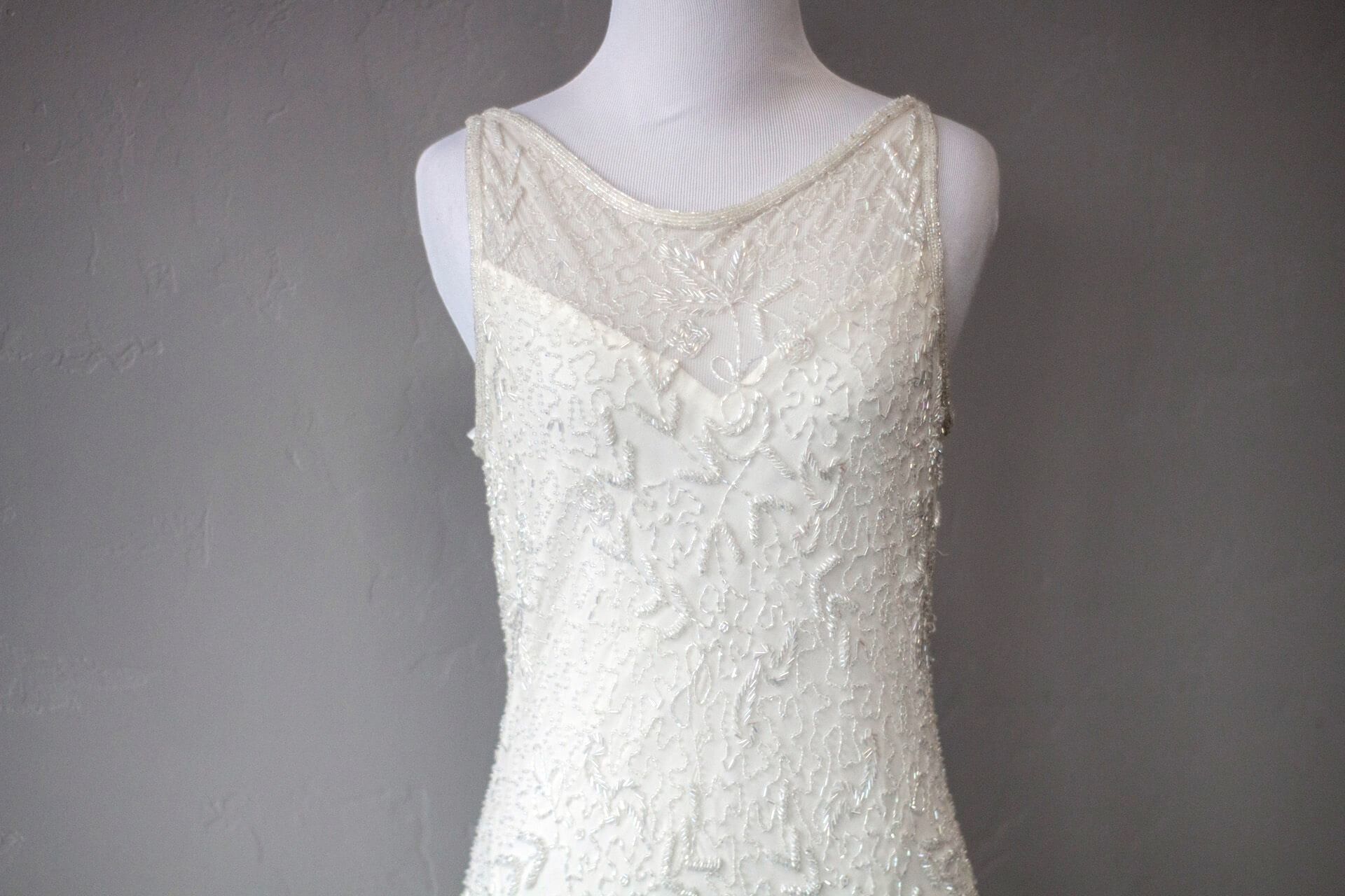 Wedding dress at Tangled in Tulle Bridal Outlet in Idaho Falls, Idaho