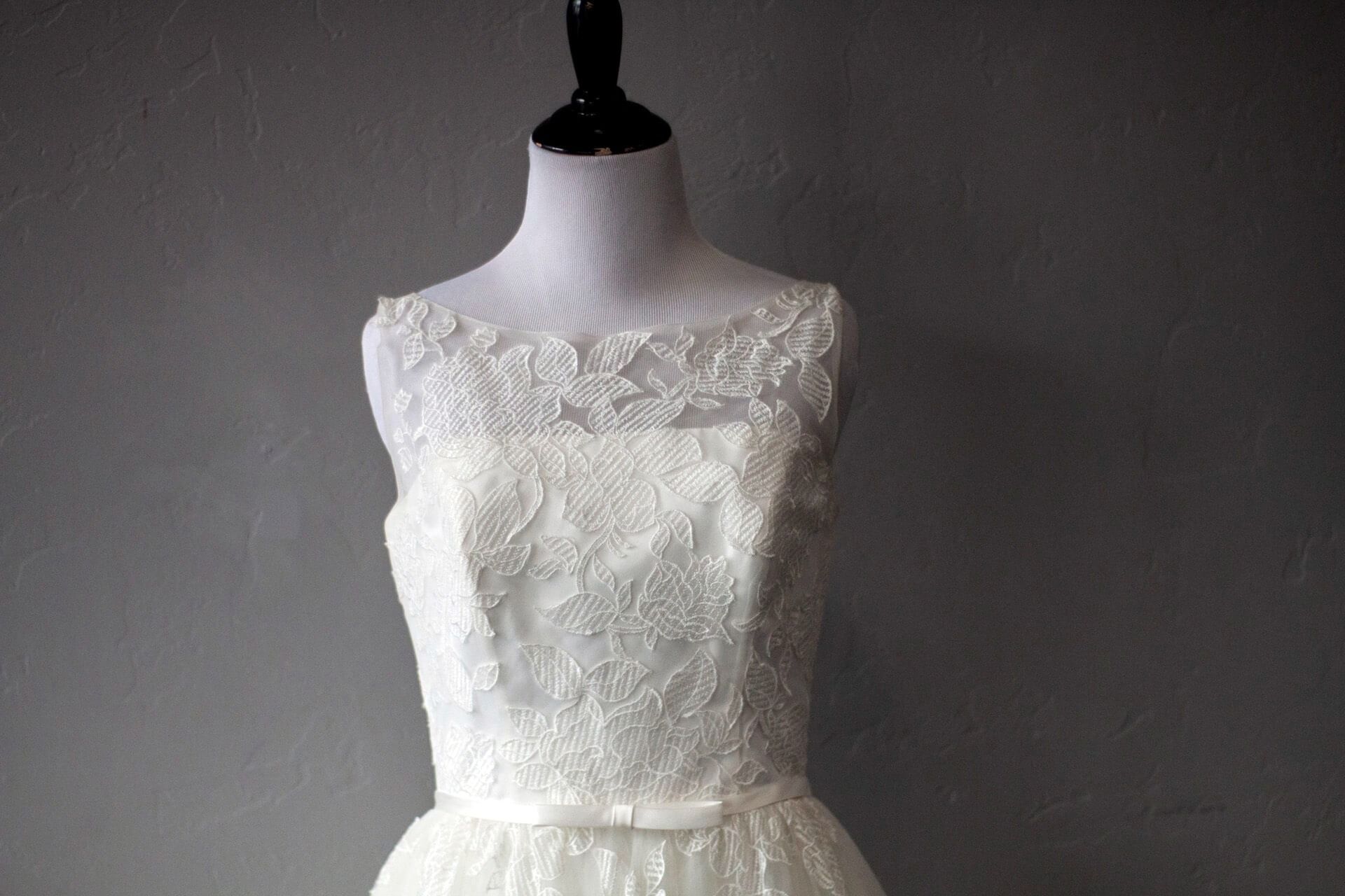 Wedding dress at Tangled in Tulle Bridal Outlet in Idaho Falls, Idaho