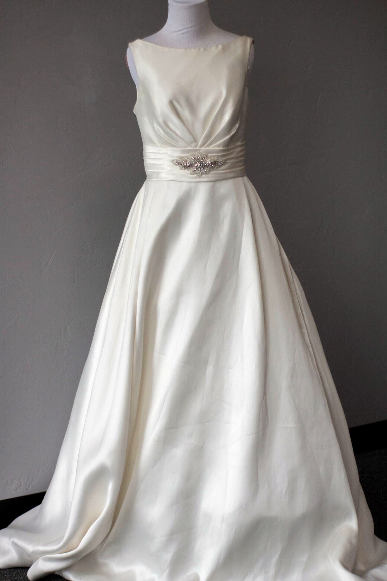 Wedding dress at Tangled in Tulle Bridal Outlet in Idaho Falls, Idaho